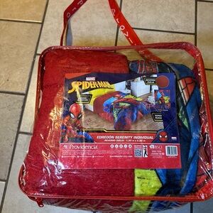 Spider-Man Twin Blanket  Size 60x79 Color‎ Blue And Red